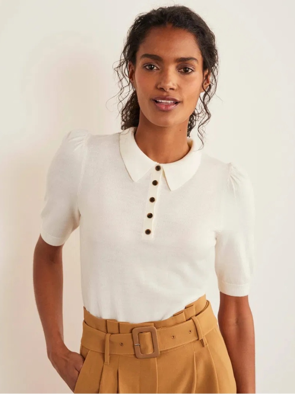 Boden Kemsley Merino Collared Jumper